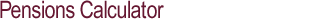 Pensions Calculator
